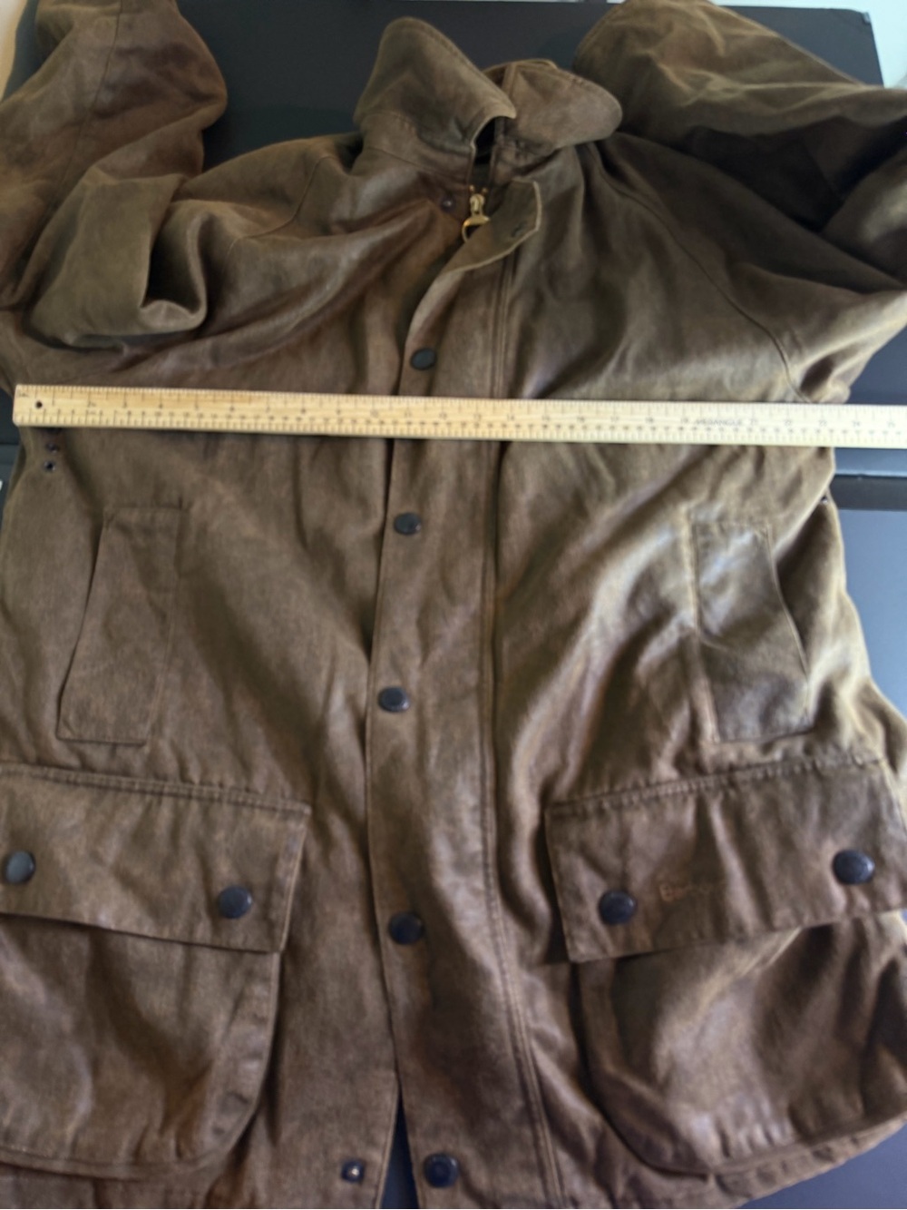 Barbour Weathered Utility Field Jacket Brown Men’s M Waterproof - Picture 12 of 16